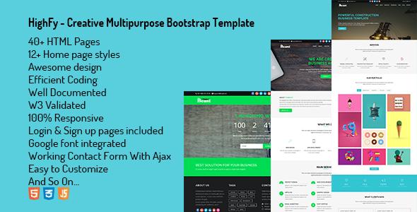 Highfy Creative Multipurpose Bootstrap Template